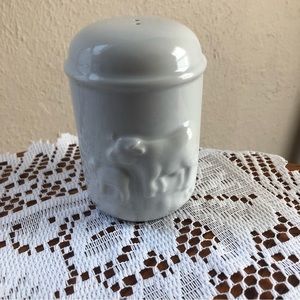 white cow salt shaker
